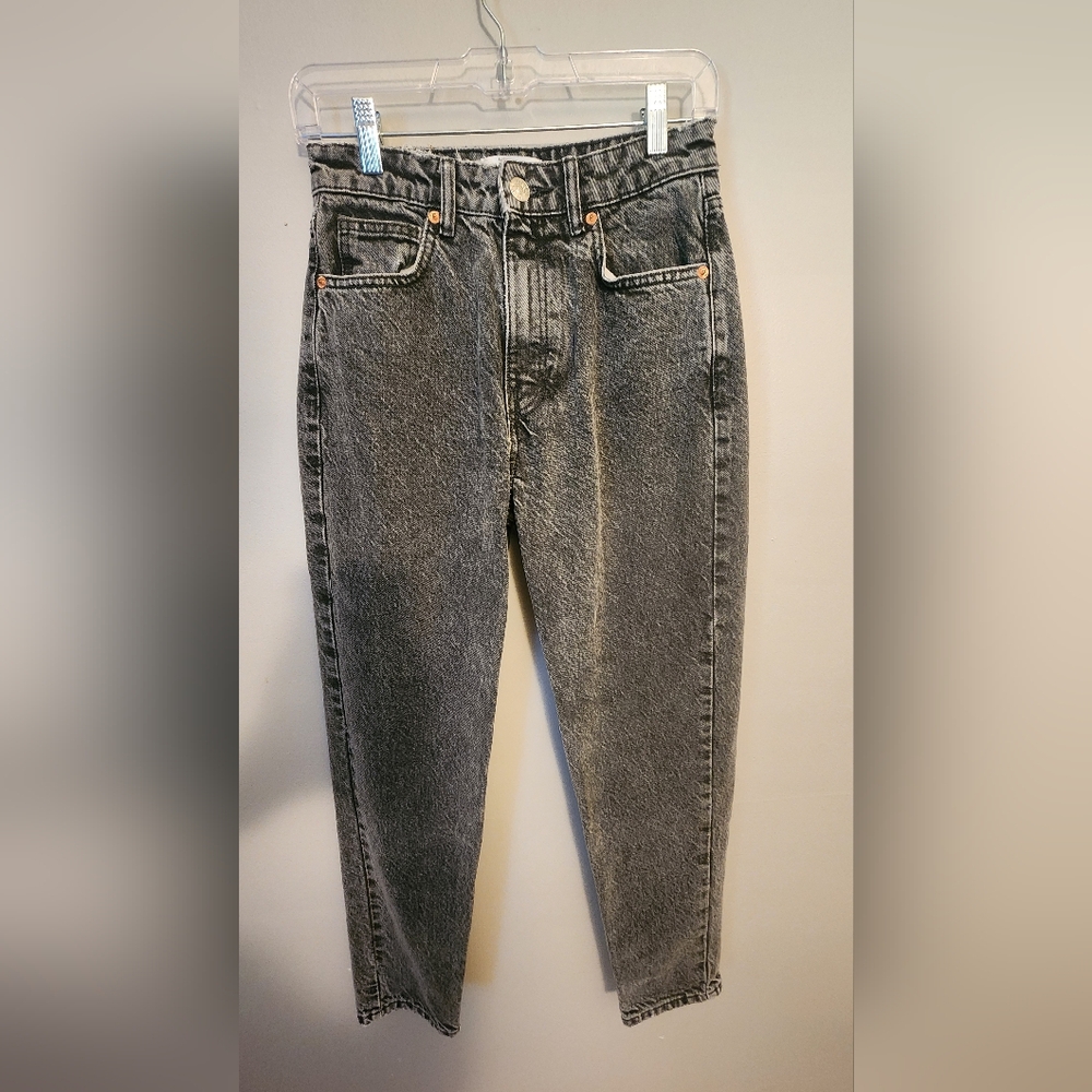 Zara High Waisted High Rise Skinny Mom Jeans Size 4